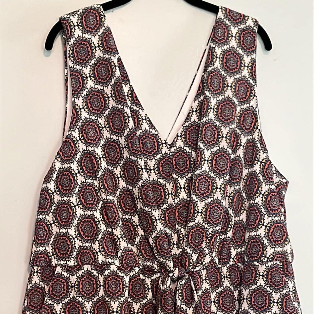 Winslow Plus Size 3X Sleeveless Jumper/Romper V Neck Festival‎ ready